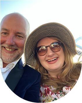 el and sean in the sun