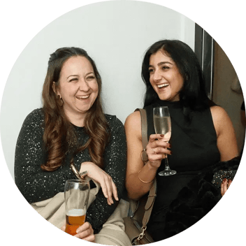 lisi and simran christmas party