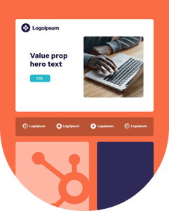 HubSpot website in shield